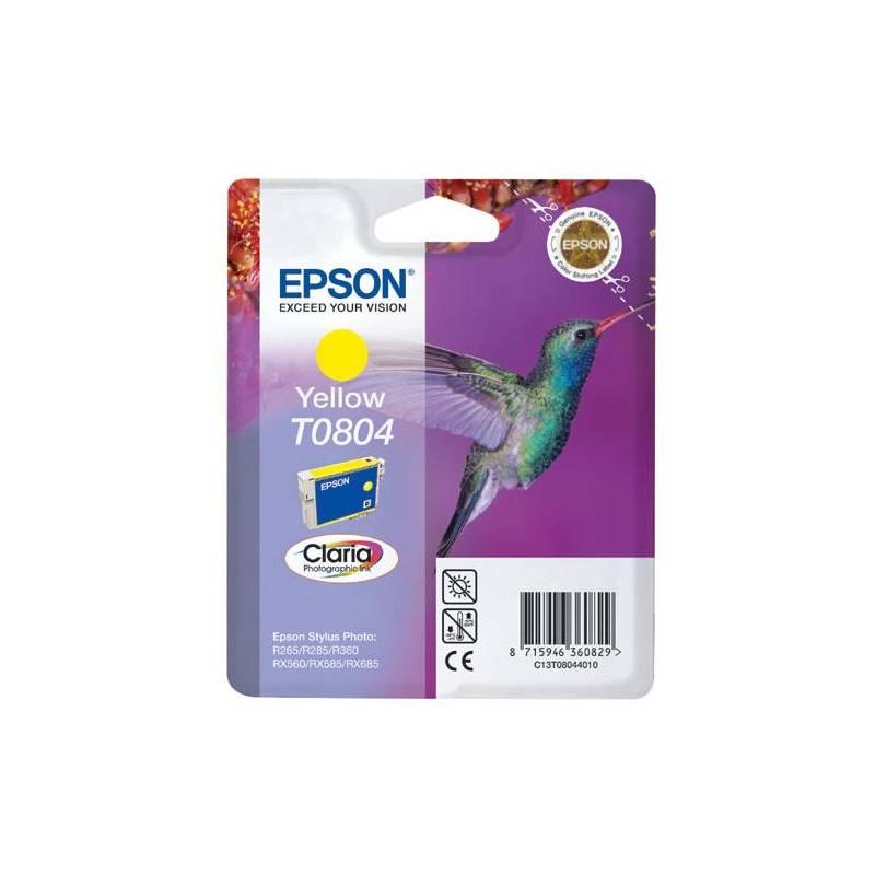 Inkoustová náplň Epson T0804, 7,4ml (C13T08044011) žlutá, inkoustová, náplň, epson, t0804, 4ml, c13t08044011, žlutá