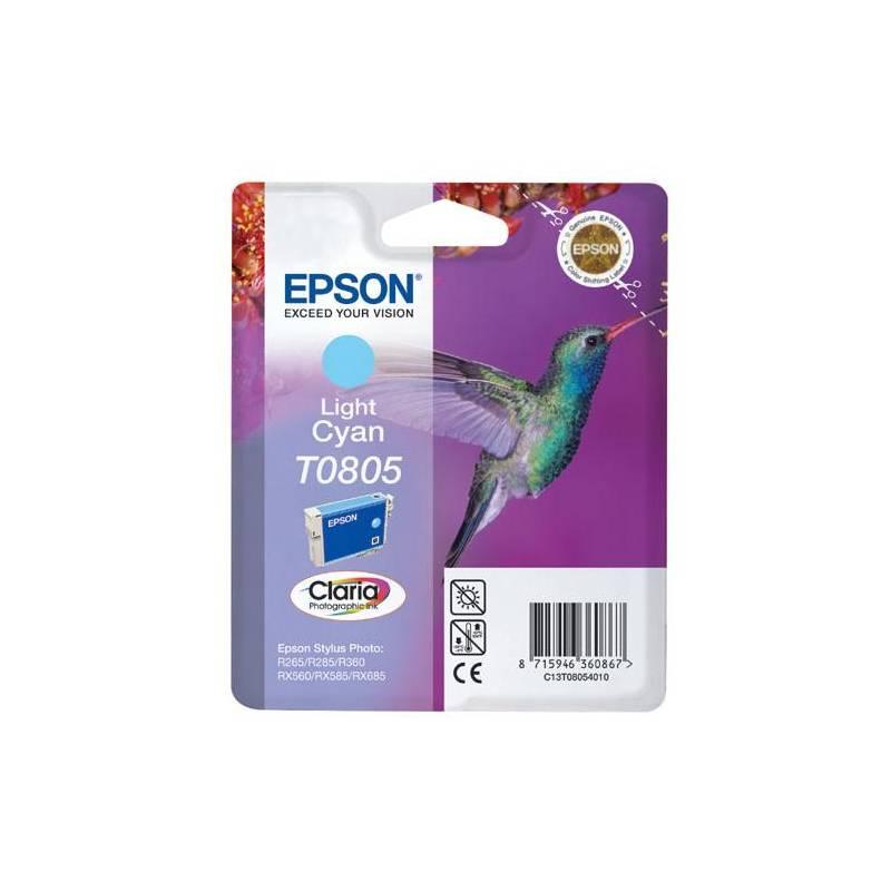 Inkoustová náplň Epson T0805, 7,4ml (C13T08054011) modrá, inkoustová, náplň, epson, t0805, 4ml, c13t08054011, modrá