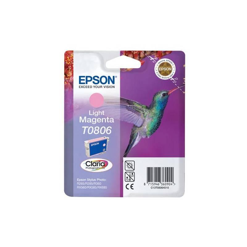 Inkoustová náplň Epson T0806, 7,4ml (C13T08064011) červená, inkoustová, náplň, epson, t0806, 4ml, c13t08064011, červená