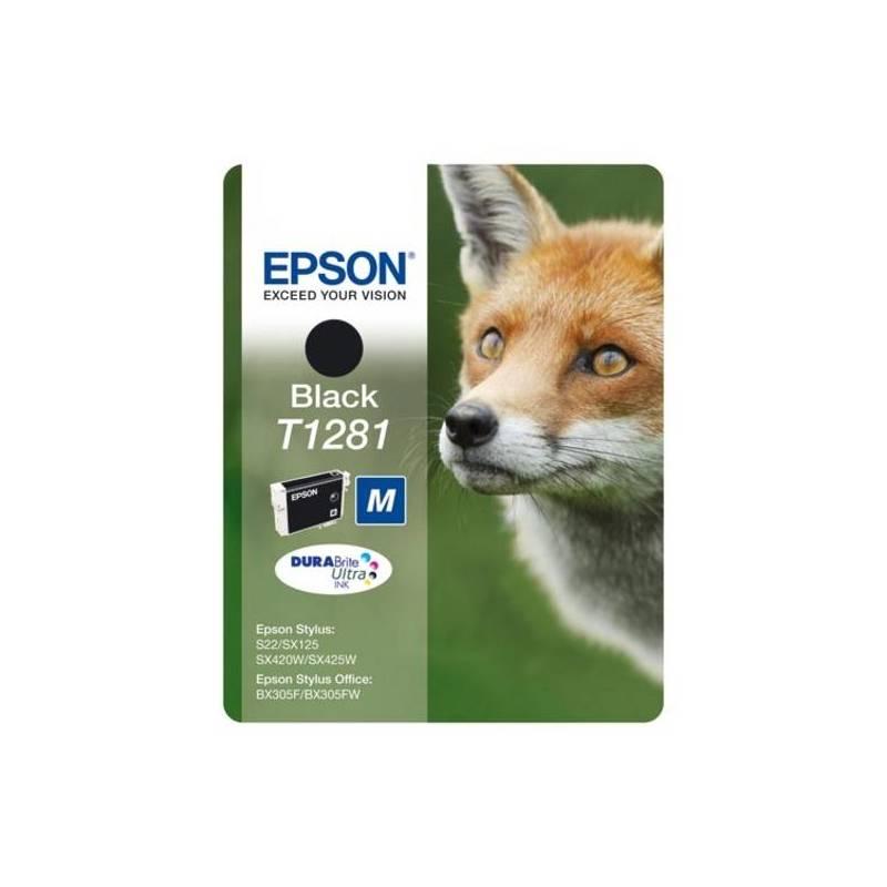 Inkoustová náplň Epson T1281, 5,9ml (C13T12814011) černá, inkoustová, náplň, epson, t1281, 9ml, c13t12814011, černá