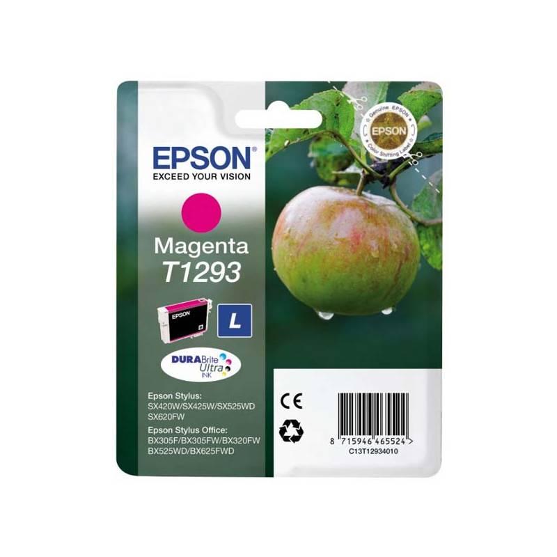 Inkoustová náplň Epson T1293, 485 stran (C13T12934011) červená, inkoustová, náplň, epson, t1293, 485, stran, c13t12934011, červená
