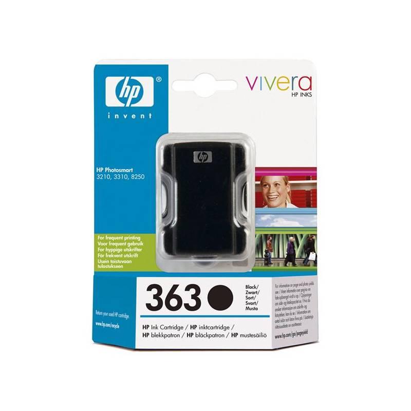 Inkoustová náplň HP No. 363, 17ml (C8719EE) černá, inkoustová, náplň, 363, 17ml, c8719ee, černá