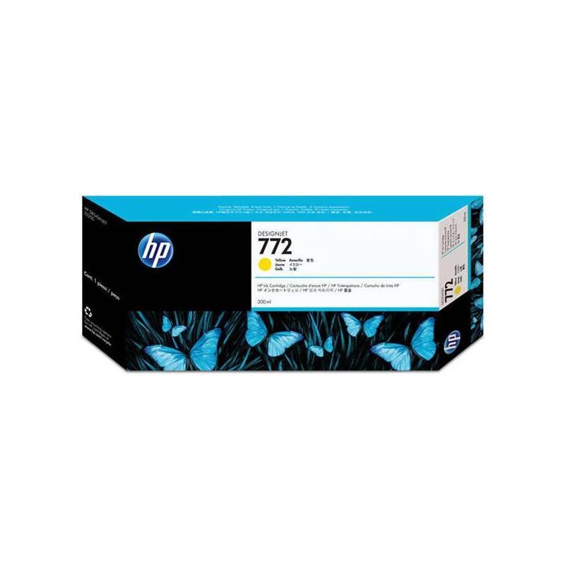 Inkoustová náplň HP No. 772, 300 ml (CN630A) žlutá, inkoustová, náplň, 772, 300, cn630a, žlutá