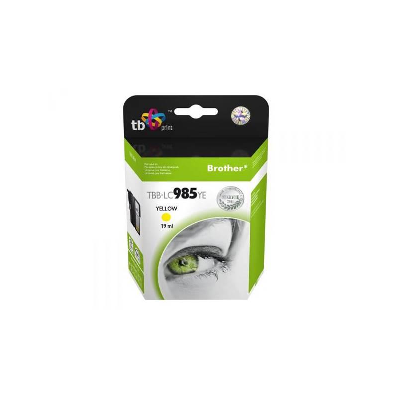 Inkoustová náplň TB Brother LC 985 YE (TBB-LC985YE) žlutá, inkoustová, náplň, brother, 985, tbb-lc985ye, žlutá