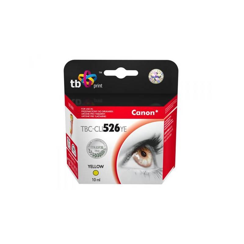 Inkoustová náplň TB Canon CLI-526Y (TBC-CLI526YE) žlutá, inkoustová, náplň, canon, cli-526y, tbc-cli526ye, žlutá