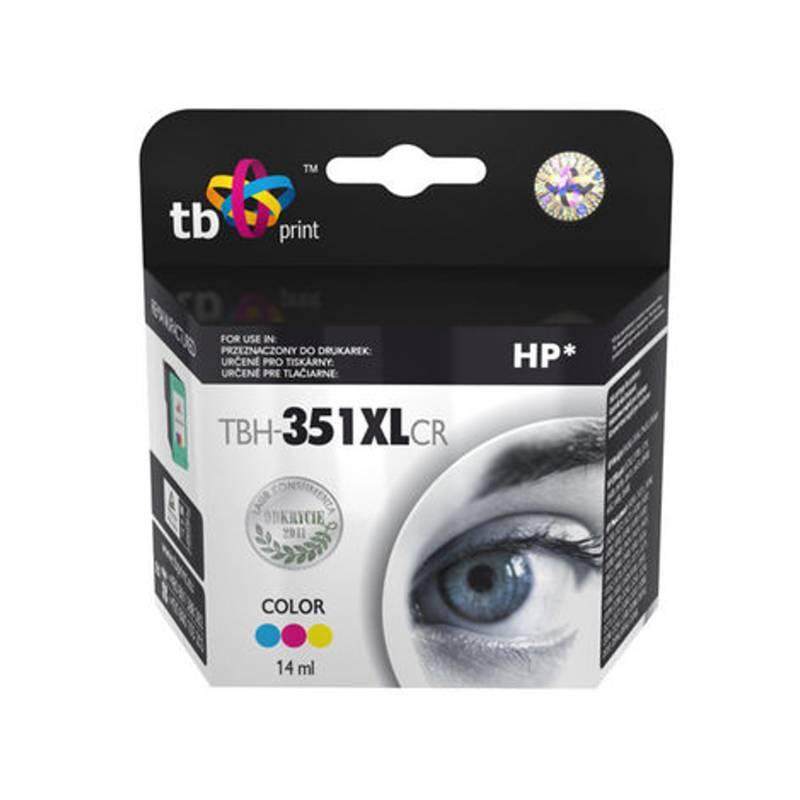 Inkoustová náplň TB CB338EE, 14ml (TBH-351XLCR) červená/modrá/žlutá, inkoustová, náplň, cb338ee, 14ml, tbh-351xlcr, červená, modrá, žlutá