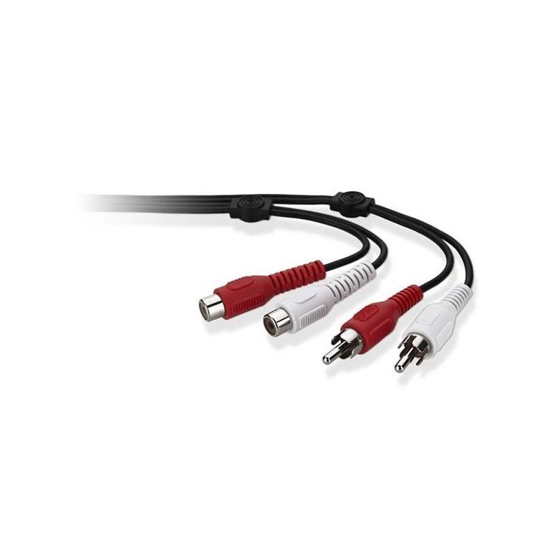 Kabel Belkin audio 2RCA, 1.5m (F8V3092cp1.5M) černý, kabel, belkin, audio, 2rca, f8v3092cp1, černý