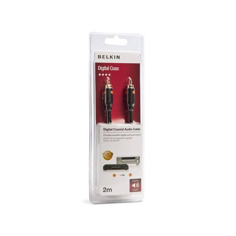 Kabel Belkin audio 2RCA,1m (F3Y096bf1M) černý, kabel, belkin, audio, 2rca, f3y096bf1m, černý