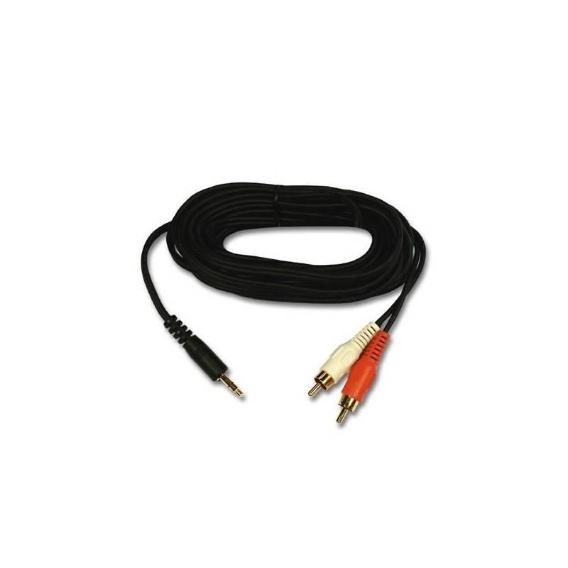 Kabel Belkin audio Jack 3,5mm - 2RCA, 10m (F8V3013cp10M-G) černý, kabel, belkin, audio, jack, 5mm, 2rca, 10m, f8v3013cp10m-g, černý