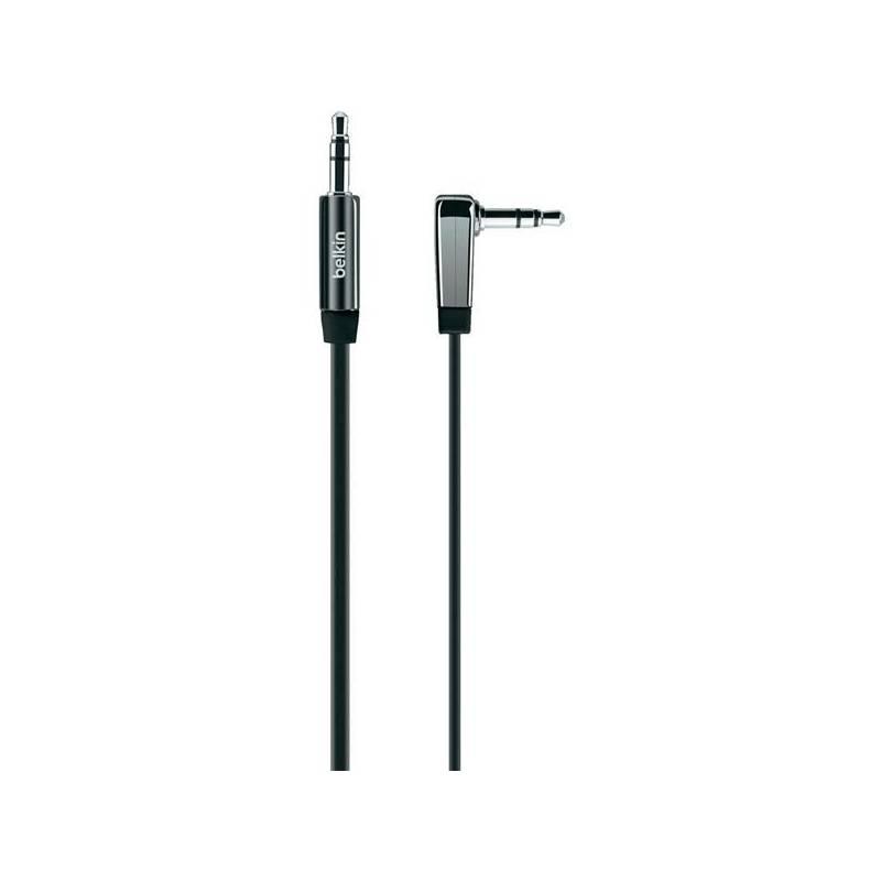Kabel Belkin audio Jack 3,5mm MIXIT pravoúhlý, 0,9m (AV10128cw03-BLK) černý, kabel, belkin, audio, jack, 5mm, mixit, pravoúhlý, av10128cw03-blk