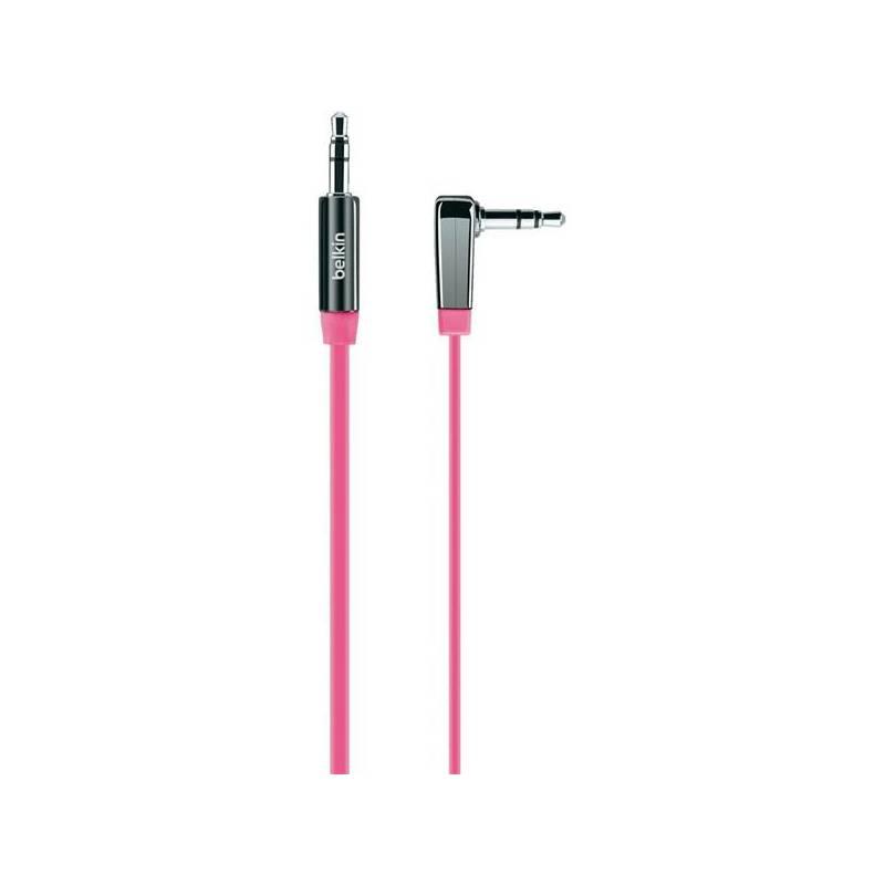 Kabel Belkin audio Jack 3,5mm MIXIT pravoúhlý, 0,9m (AV10128cw03-PNK) růžový, kabel, belkin, audio, jack, 5mm, mixit, pravoúhlý, av10128cw03-pnk