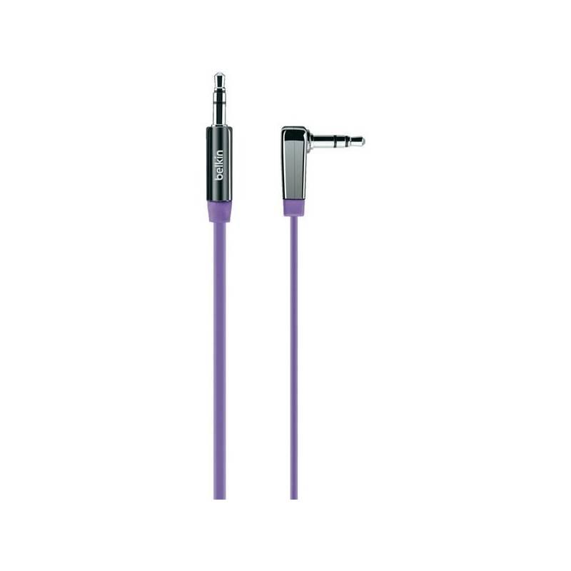 Kabel Belkin audio Jack 3,5mm MIXIT pravoúhlý, 0,9m (AV10128cw03-PUR) fialový, kabel, belkin, audio, jack, 5mm, mixit, pravoúhlý, av10128cw03-pur