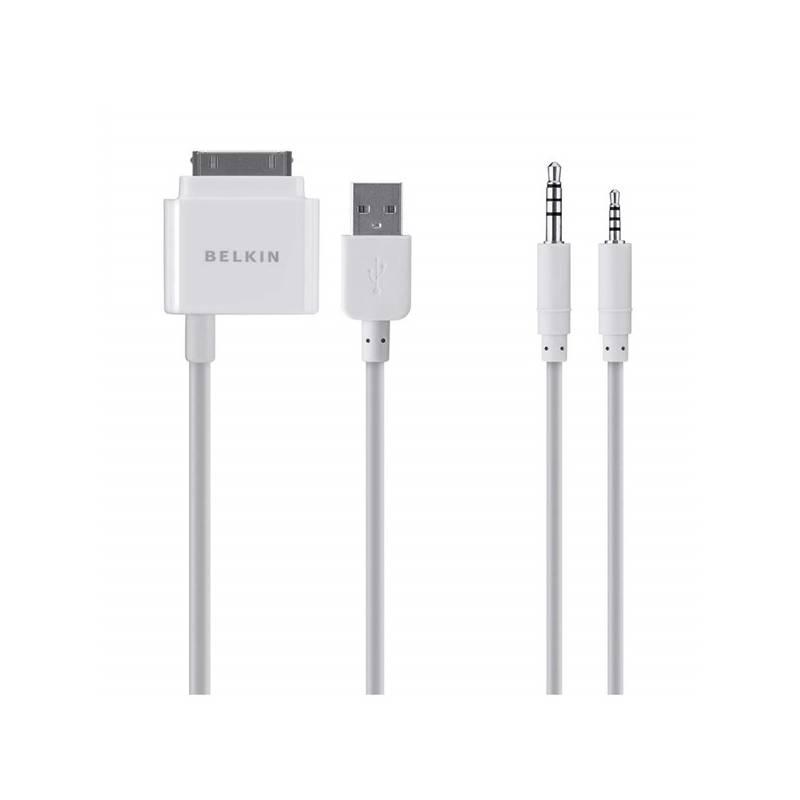 Kabel Belkin AV kabel 30-pin pro iPod/iPhone (F8Z361ea06) bílý, kabel, belkin, kabel, 30-pin, pro, ipod, iphone, f8z361ea06, bílý