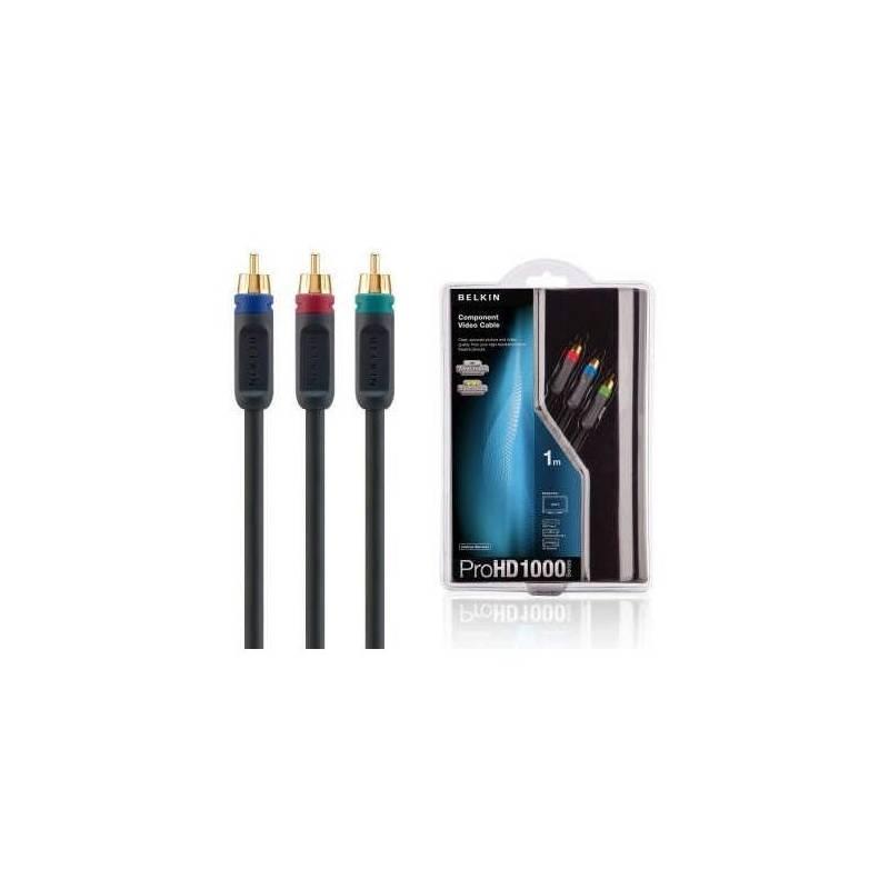 Kabel Belkin Komponentní 3RCA, 1m (AV10006qp1M) černý, kabel, belkin, komponentní, 3rca, av10006qp1m, černý