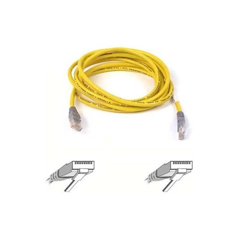Kabel Belkin Patch CAT5E, 1m (F3X126B01M) žlutý, kabel, belkin, patch, cat5e, f3x126b01m, žlutý