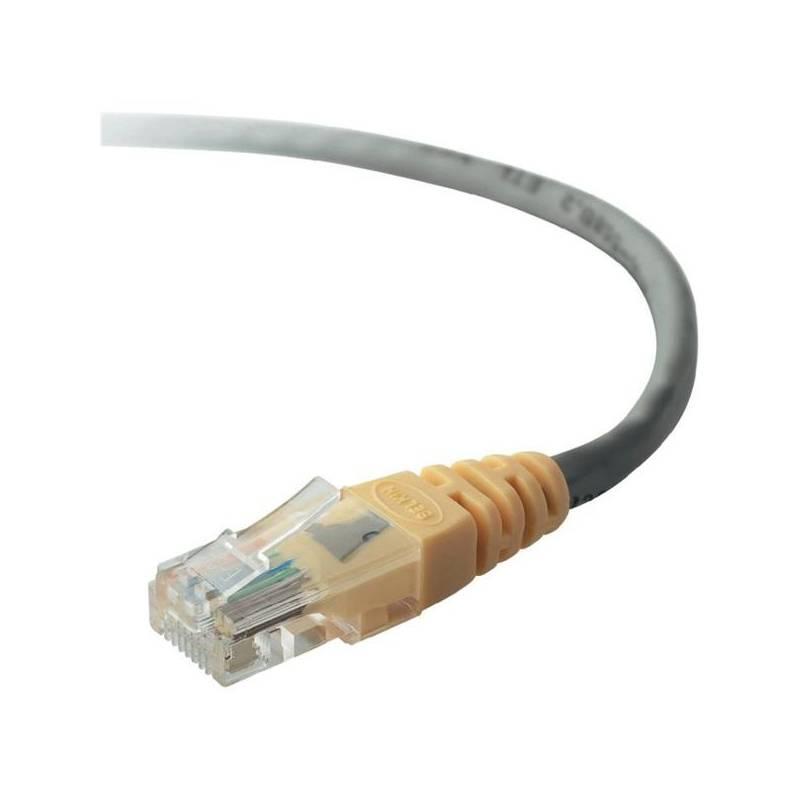 Kabel Belkin Patch CAT5E křížený, 10m (F3X126cp10MGYYM) žlutý, kabel, belkin, patch, cat5e, křížený, 10m, f3x126cp10mgyym, žlutý