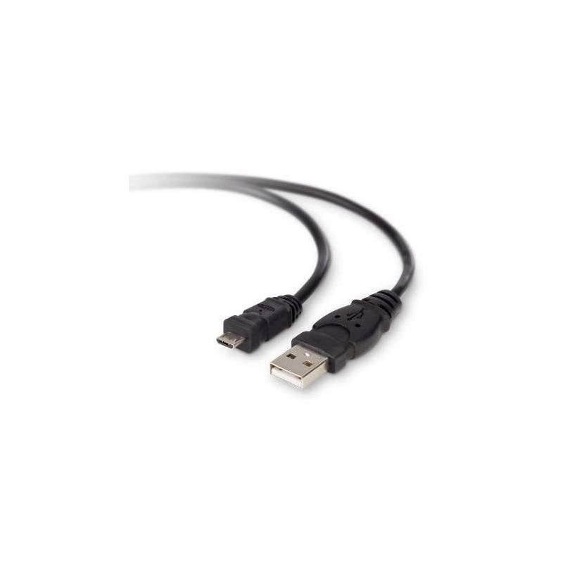 Kabel Belkin USB 2.0 A - MicroB, 1.8m (F3U151cp1.8M) černý, kabel, belkin, usb, microb, f3u151cp1, černý