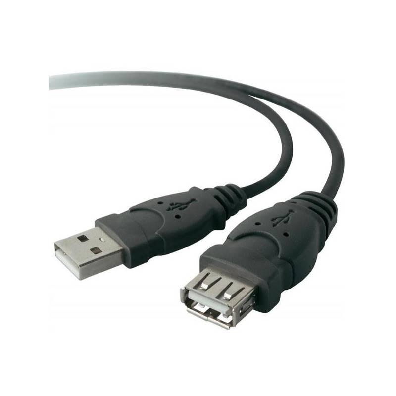 Kabel Belkin USB prodlužovací A - A, 1.8m (F3U134b06) černý, kabel, belkin, usb, prodlužovací, f3u134b06, černý