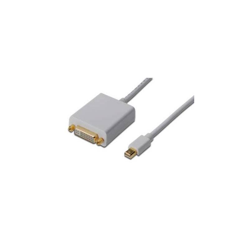 Kabel Digitus miniDisplayPort - DVI-D(24+5), 1,8m (AK-340406-001-W) bílý (poškozený obal 8212000401), kabel, digitus, minidisplayport, dvi-d, ak-340406-001-w, bílý