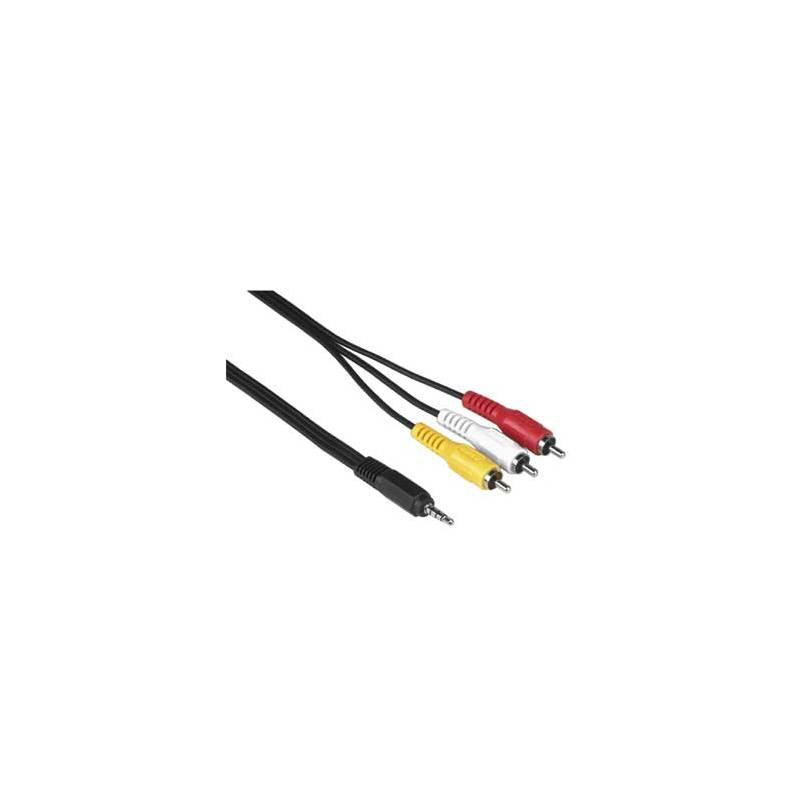 Kabel Hama 3,5mm jack - 3 cinch vidlice, 3 m (43090), kabel, hama, 5mm, jack, cinch, vidlice, 43090
