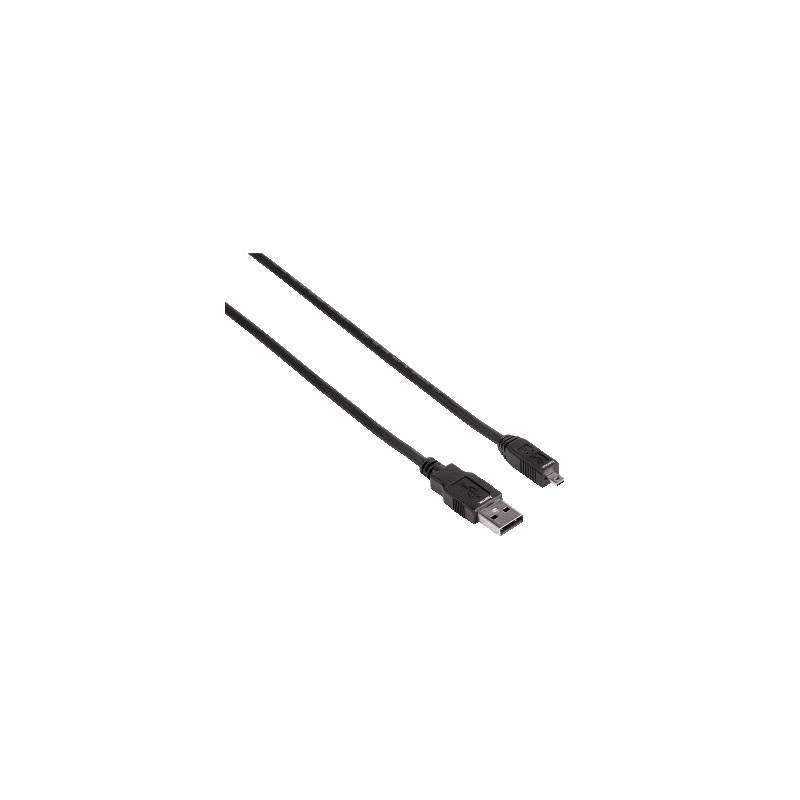 Kabel Hama USB A-B, 1,8m (74204) černý, kabel, hama, usb, a-b, 74204, černý