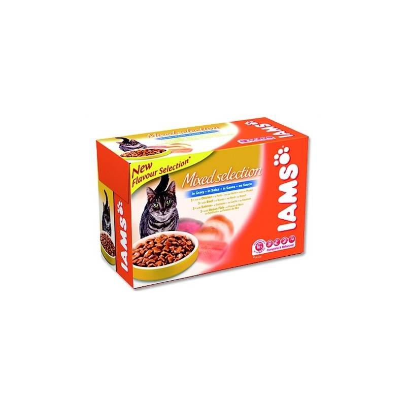 Kapsičky Iams Cat Adult Multipack 12ks, kapsičky, iams, cat, adult, multipack, 12ks