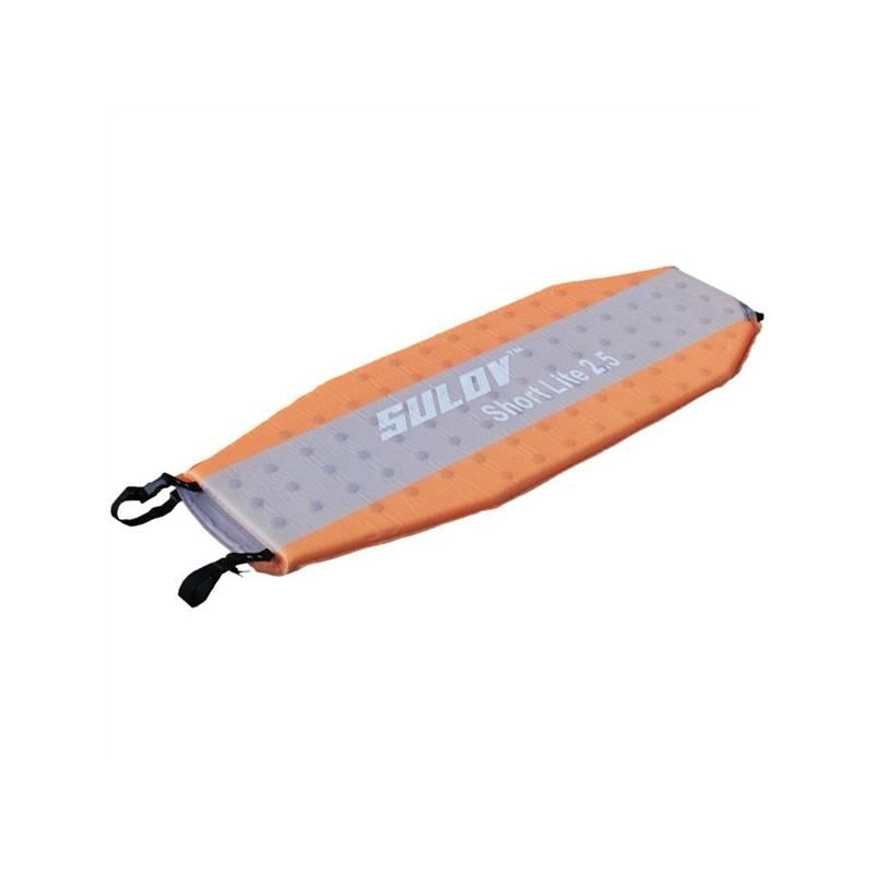 Karimatka Sulov samonafukovací SHORT LITE, 2,5cm šedá/oranžová, karimatka, sulov, samonafukovací, short, lite, 5cm, šedá, oranžová