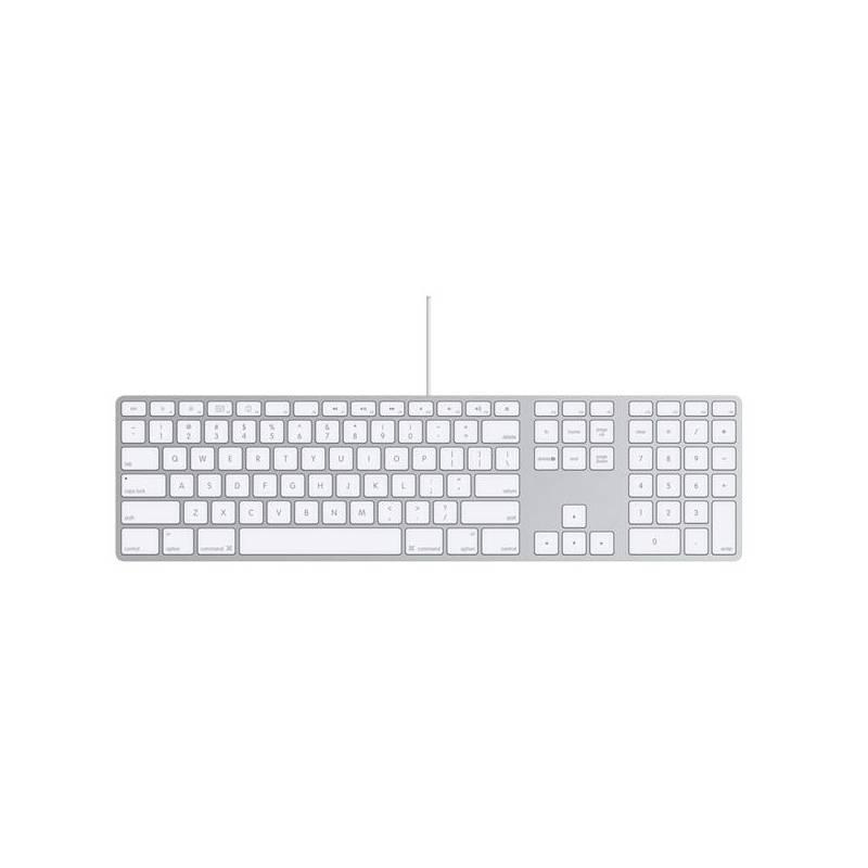 Klávesnice Apple Wired CZ (MB110CZ/B) bílá, klávesnice, apple, wired, mb110cz, bílá