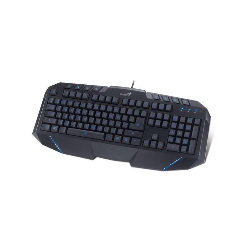 Klávesnice Genius Gaming KB-G265 CZ + SK (31310056105) černá (Náhradní obal / Silně deformovaný obal 2000011133), klávesnice, genius, gaming, kb-g265, 31310056105, černá, náhradní