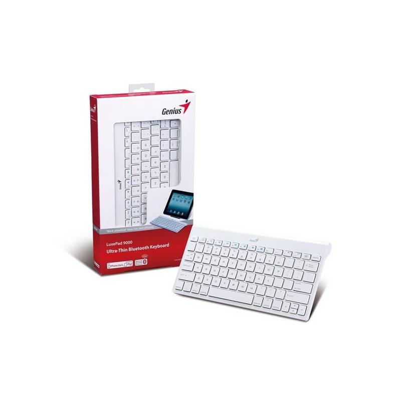 Klávesnice Genius LuxePad 9000 pro iPad, bílá (31320006101) bílá, klávesnice, genius, luxepad, 9000, pro, ipad, bílá, 31320006101
