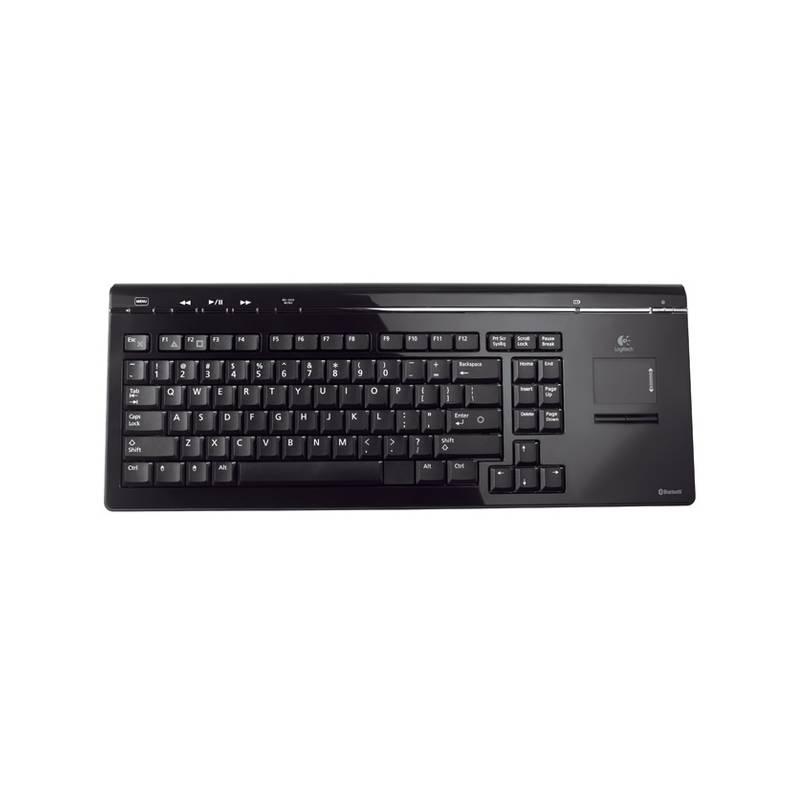 Klávesnice Logitech Cordless Mediaboard Pro (920-000010) černá (vrácené zboží 8214021580), klávesnice, logitech, cordless, mediaboard, pro, 920-000010, černá, vrácené