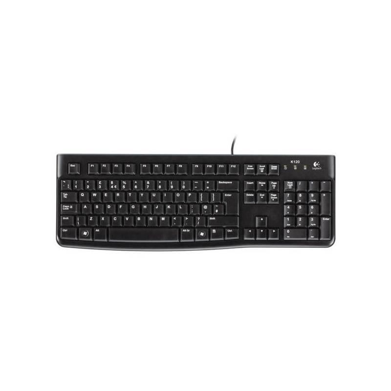 Klávesnice Logitech K120 CZ (920-002485) černá, klávesnice, logitech, k120, 920-002485, černá