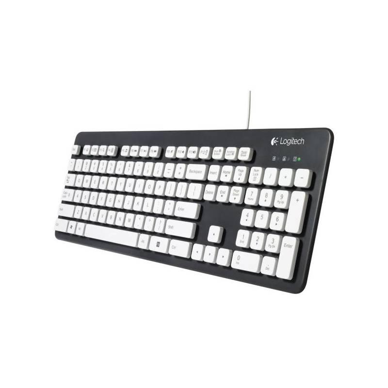 Klávesnice Logitech K310 Washable SK (920-004062) černá/bílá, klávesnice, logitech, k310, washable, 920-004062, černá, bílá