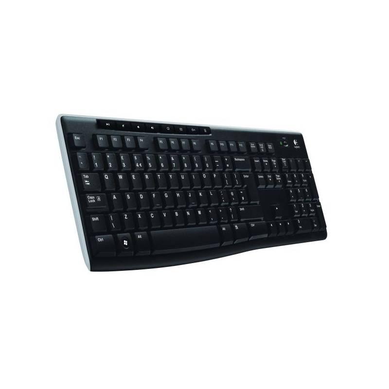 Klávesnice Logitech Wireless K270 SK (920-003758) černá (rozbalené zboží 8214009339), klávesnice, logitech, wireless, k270, 920-003758, černá, rozbalené