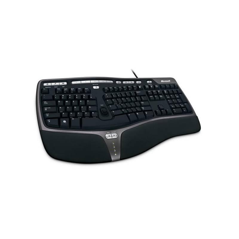 Klávesnice Microsoft Natural Ergonomic Keyboard 4000 CZ (B2M-00023) černá, klávesnice, microsoft, natural, ergonomic, keyboard, 4000, b2m-00023, černá