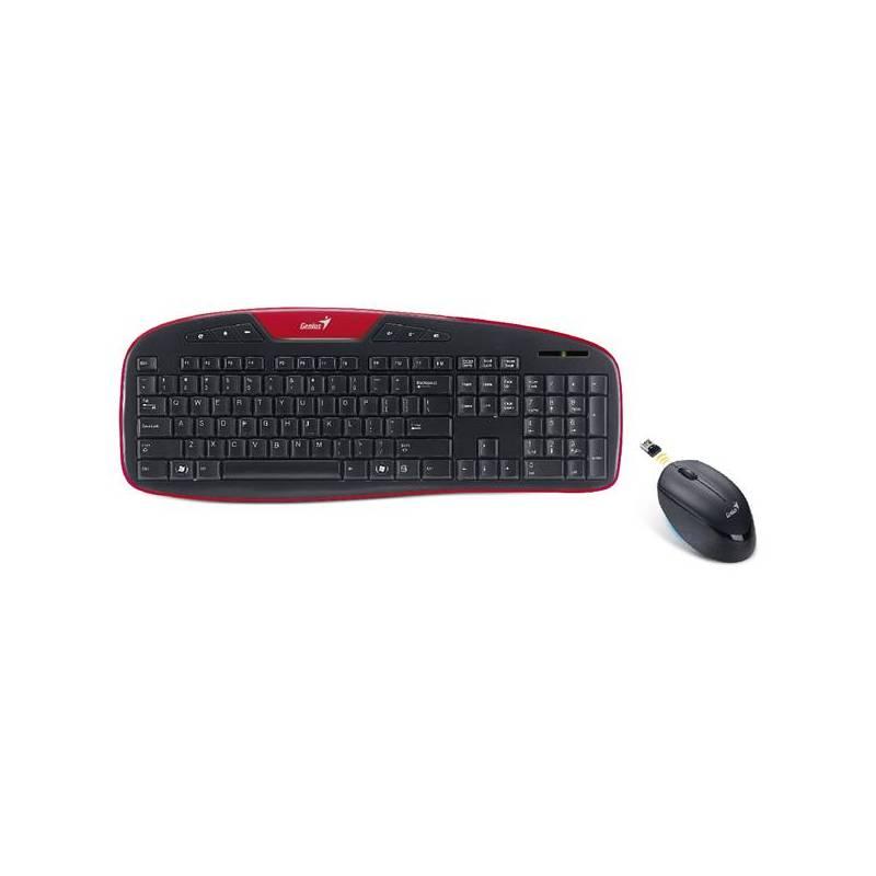Klávesnice s myší Genius KB-8005 CZ (31340003105) černá/červená, klávesnice, myší, genius, kb-8005, 31340003105, černá, červená