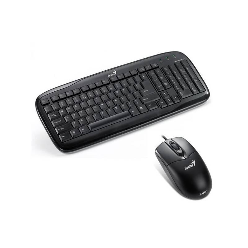 Klávesnice s myší Genius SlimStar C110 CZ/SK (31330192130) černá, klávesnice, myší, genius, slimstar, c110, 31330192130, černá