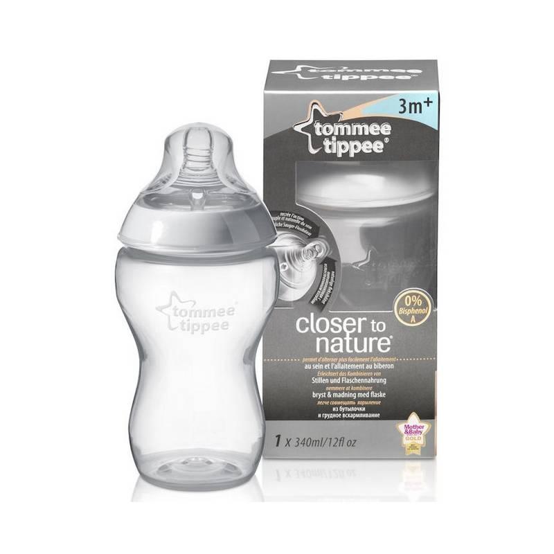 Kojenecká láhev Tommee Tippee C2N, 1ks 340ml, 3+m, kojenecká, láhev, tommee, tippee, c2n, 1ks, 340ml