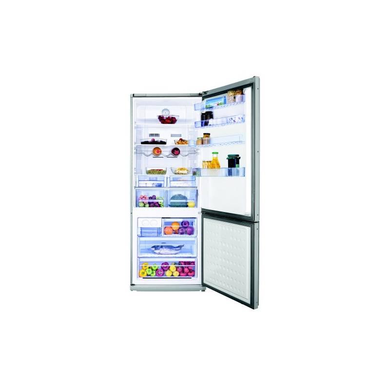 Kombinace chladničky s mrazničkou Beko CNE 47540 GB nerez, kombinace, chladničky, mrazničkou, beko, cne, 47540, nerez