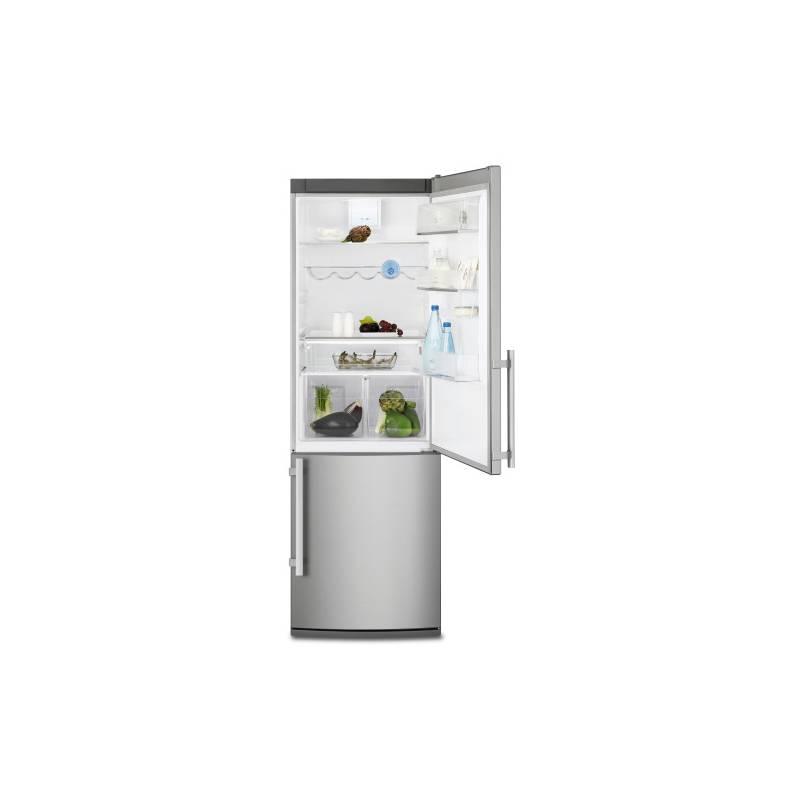 Kombinace chladničky s mrazničkou Electrolux EN3850AOX stříbrná, kombinace, chladničky, mrazničkou, electrolux, en3850aox, stříbrná