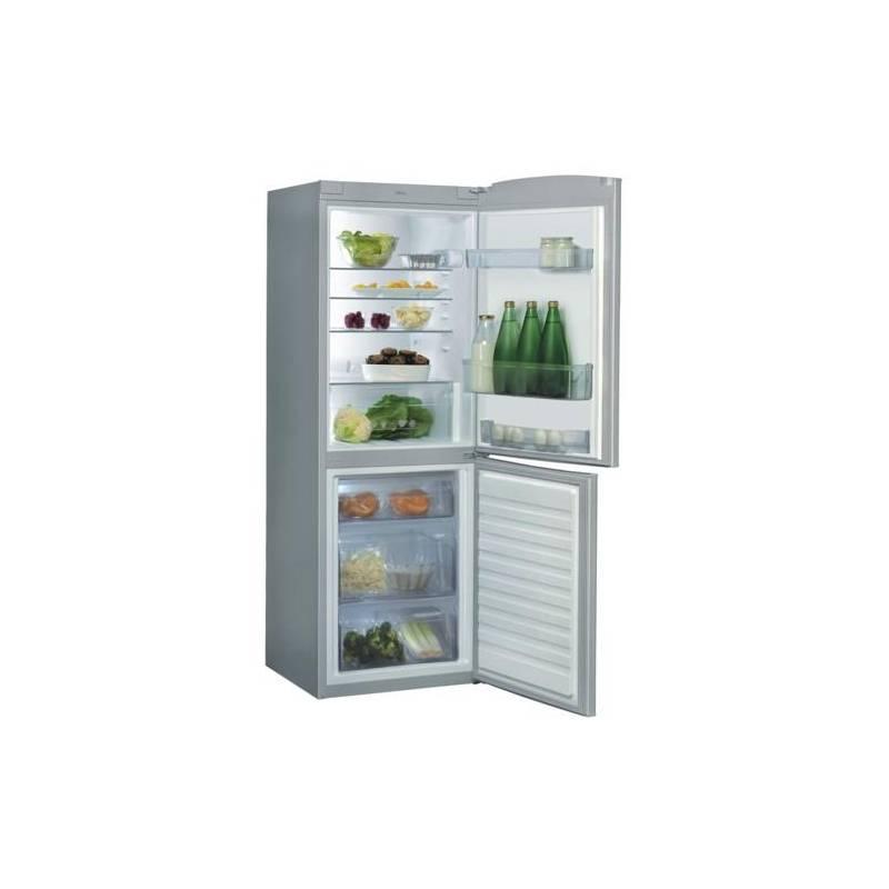 Kombinace chladničky s mrazničkou Whirlpool WBE31112 S stříbrná, kombinace, chladničky, mrazničkou, whirlpool, wbe31112, stříbrná