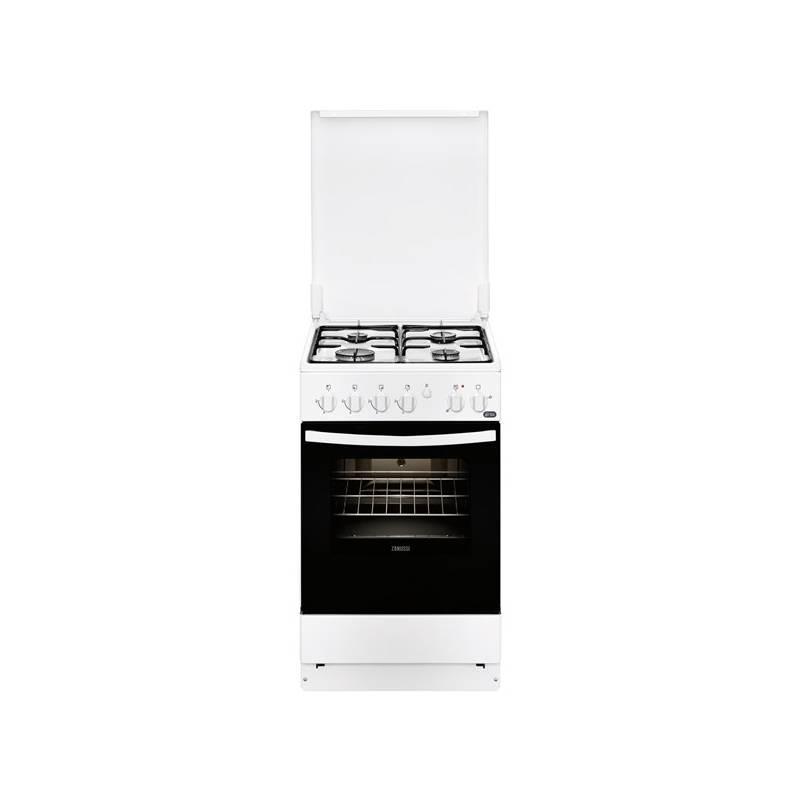 Kombinovaný sporák Zanussi ZCK54001WA bílý, kombinovaný, sporák, zanussi, zck54001wa, bílý