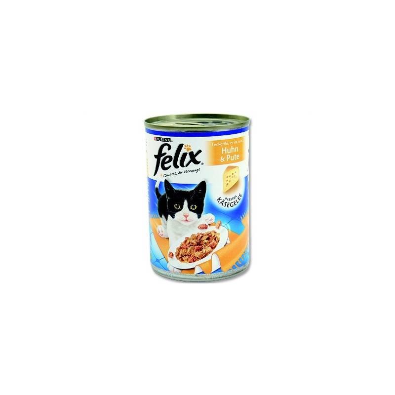 Konzerva Felix krůta + kuře + sýr 400g, konzerva, felix, krůta, kuře, sýr, 400g