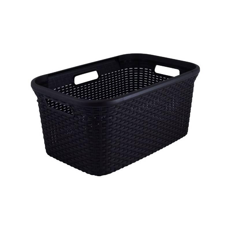 Koš na prádlo Curver Rattan 00708-210, 45 l hnědý, koš, prádlo, curver, rattan, 00708-210, hnědý