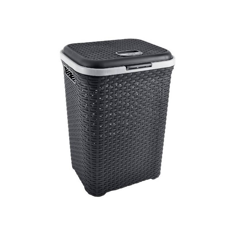 Koš na prádlo Orion Ratan Black 70 l černý, koš, prádlo, orion, ratan, black, černý