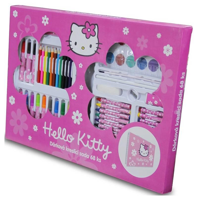 Kreslící dárkový set 68ks P + P Karton HELLO KITTY, kreslící, dárkový, set, 68ks, karton, hello, kitty