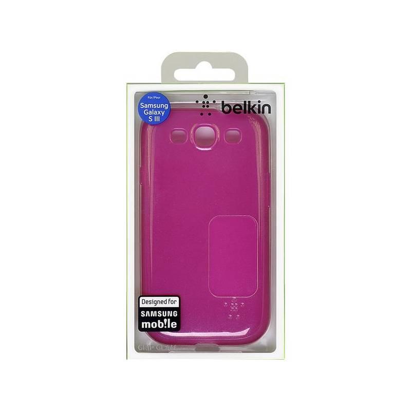 Kryt na mobil Belkin Metallic Grip Case pro Samsung Galaxy SIII (F8M400cwC02) růžový, kryt, mobil, belkin, metallic, grip, case, pro, samsung, galaxy, siii, f8m400cwc02