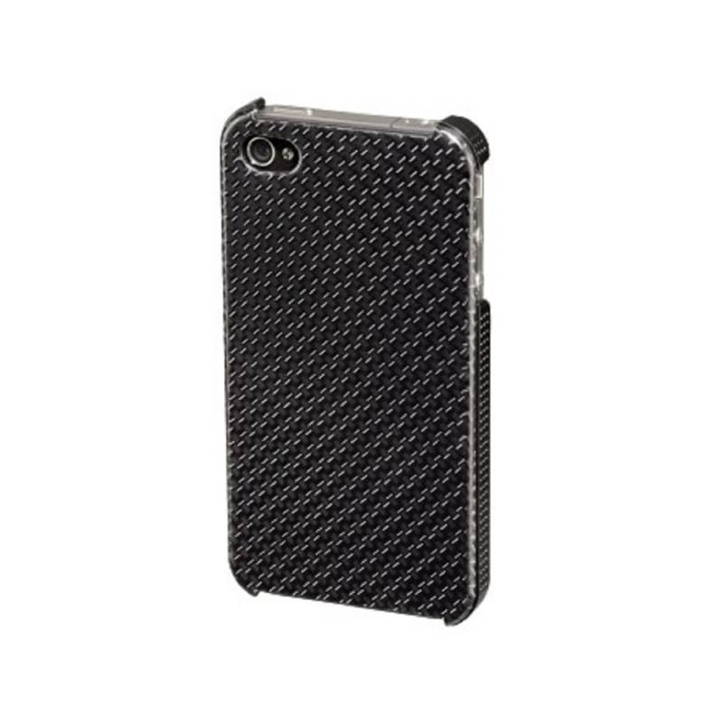 Kryt na mobil Hama Carbon pro Apple iPhone 4/4S (108521) šedý, kryt, mobil, hama, carbon, pro, apple, iphone, 108521, šedý