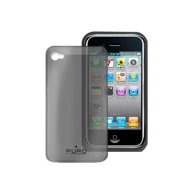 Kryt na mobil Puro CRYSTAL pro Apple iPhone 4 (IPHONECRY4BLK) černý, kryt, mobil, puro, crystal, pro, apple, iphone, iphonecry4blk, černý