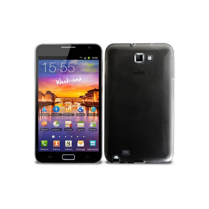 Kryt na mobil Puro Cust pro Samsung Galaxy Note silicone (GNOTEPLASMABLK) černý, kryt, mobil, puro, cust, pro, samsung, galaxy, note, silicone, gnoteplasmablk